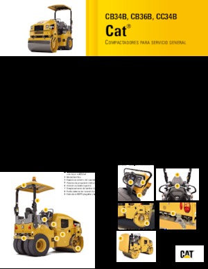 Тандемни вибрационни валяци Caterpillar CB36B
