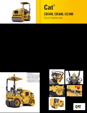 Тандемни вибрационни валяци Caterpillar CB34B XW