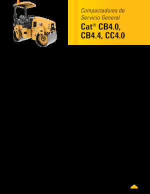 Тандемни вибрационни валяци Caterpillar CC4.0