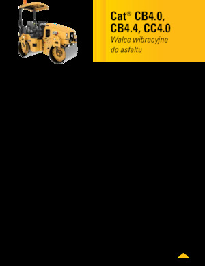 Тандемни вибрационни валяци Caterpillar CC4.0