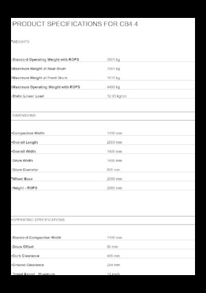 Тандемни вибрационни валяци Caterpillar CB4.4