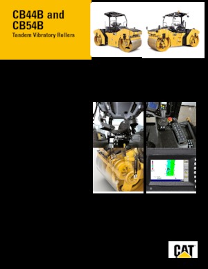 Тандемни вибрационни валяци Caterpillar CB44B