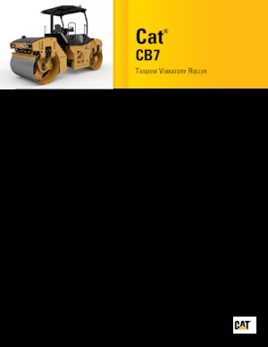 Тандемни вибрационни валяци Caterpillar CB7