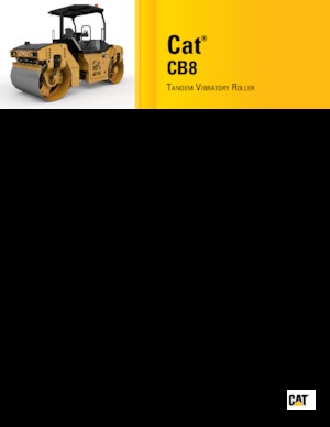 Тандемни вибрационни валяци Caterpillar CB8