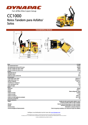 Тандемни вибрационни валяци Dynapac CC 1000