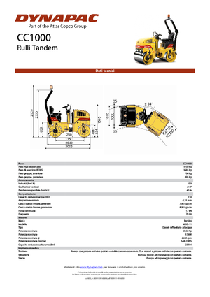 Тандемни вибрационни валяци Dynapac CC 1000