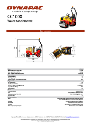 Тандемни вибрационни валяци Dynapac CC 1000