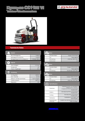 Тандемни вибрационни валяци Dynapac CC 1100 VI