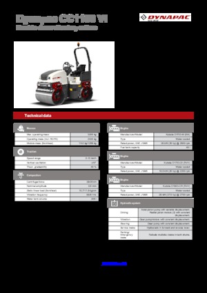 Тандемни вибрационни валяци Dynapac CC 1100 VI
