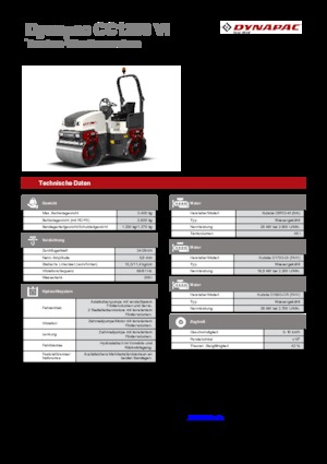 Тандемни вибрационни валяци Dynapac CC 1200 VI
