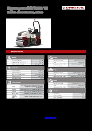 Тандемни вибрационни валяци Dynapac CC 1200 VI
