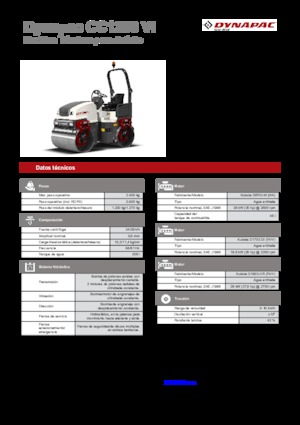 Тандемни вибрационни валяци Dynapac CC 1200 VI