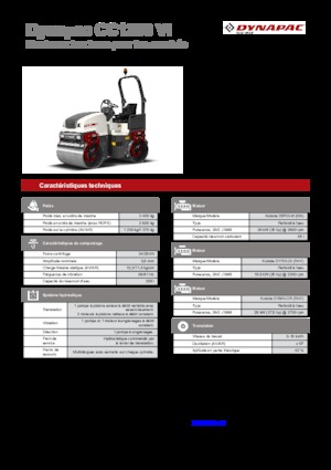 Тандемни вибрационни валяци Dynapac CC 1200 VI