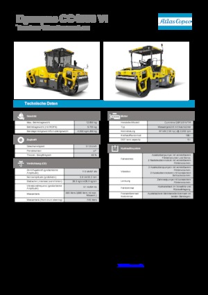 Тандемни вибрационни валяци Dynapac CC 4000 VI