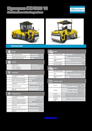 Тандемни вибрационни валяци Dynapac CC 4000 VI