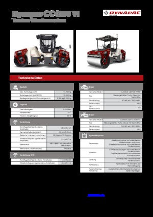 Тандемни вибрационни валяци Dynapac CC 4200 VI