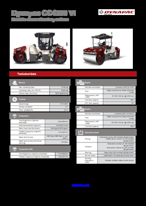 Тандемни вибрационни валяци Dynapac CC 4200 VI