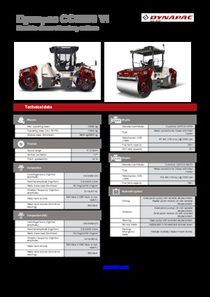 Тандемни вибрационни валяци Dynapac CC 5200 VI