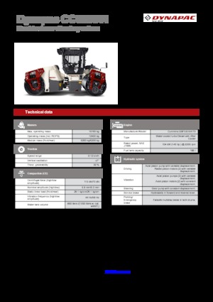 Тандемни вибрационни валяци Dynapac CC 6200 VI