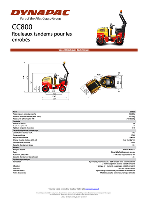 Тандемни вибрационни валяци Dynapac CC 800