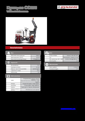 Тандемни вибрационни валяци Dynapac CC 800