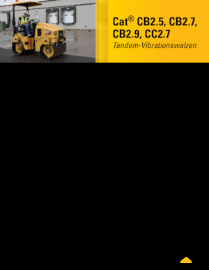 Тандемни вибрационни валяци Caterpillar CC2.7