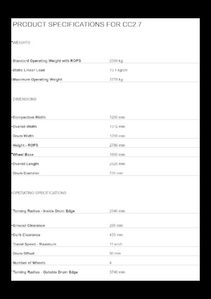 Тандемни вибрационни валяци Caterpillar CC2.7