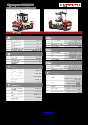 Тандемни вибрационни валяци Dynapac CC2200