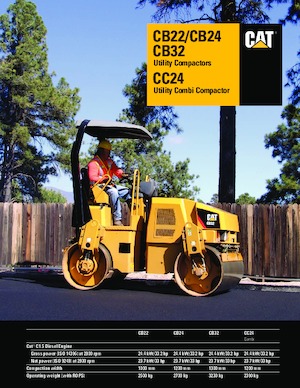 Тандемни вибрационни валяци Caterpillar CC24
