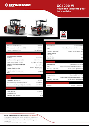 Тандемни вибрационни валяци Dynapac CC4200 VI