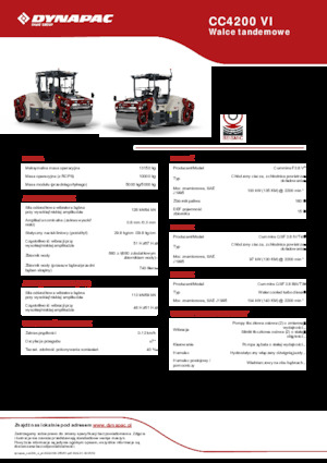 Тандемни вибрационни валяци Dynapac CC4200 VI
