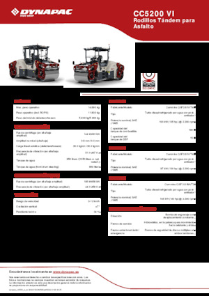 Тандемни вибрационни валяци Dynapac CC5200 VI