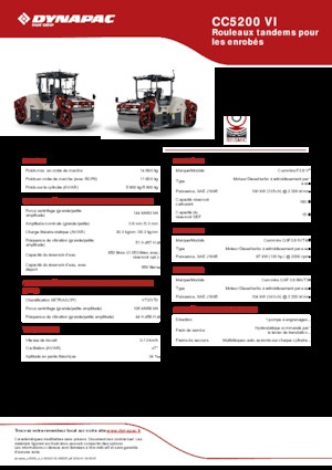 Тандемни вибрационни валяци Dynapac CC5200 VI