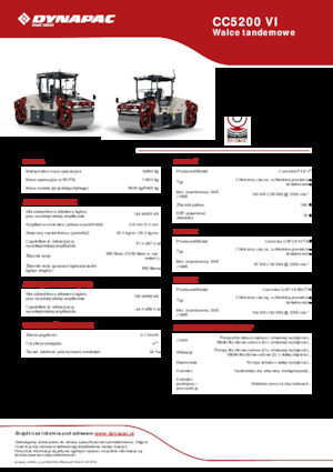 Тандемни вибрационни валяци Dynapac CC5200 VI