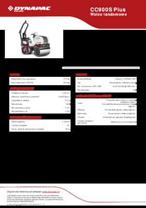 Тандемни вибрационни валяци Dynapac CC900S Plus