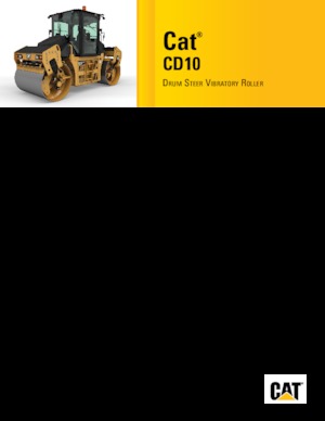 Тандемни вибрационни валяци Caterpillar CD10