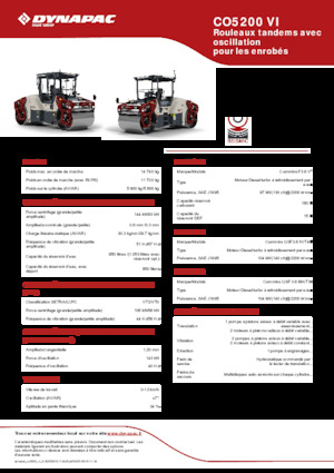 Тандемни вибрационни валяци Dynapac CO5200 VI