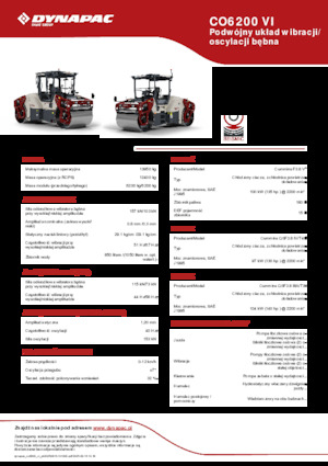 Тандемни вибрационни валяци Dynapac CO6200 VI