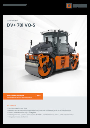 Тандемни вибрационни валяци Hamm DV+ 70i VO-S