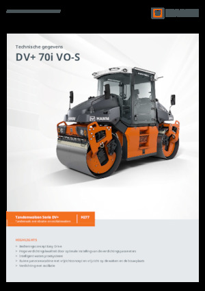Тандемни вибрационни валяци Hamm DV+ 70i VO-S