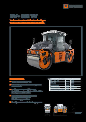 Тандемни вибрационни валяци Hamm DV+ 90i VV
