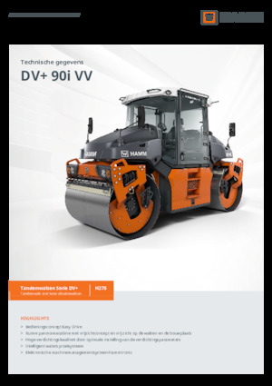 Тандемни вибрационни валяци Hamm DV+ 90i VV