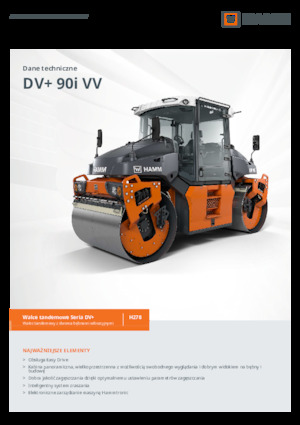 Тандемни вибрационни валяци Hamm DV+ 90i VV