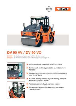 Тандемни вибрационни валяци Hamm DV 90 VO