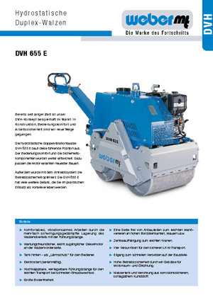 Тандемни вибрационни валяци weber mt DVH 655 E