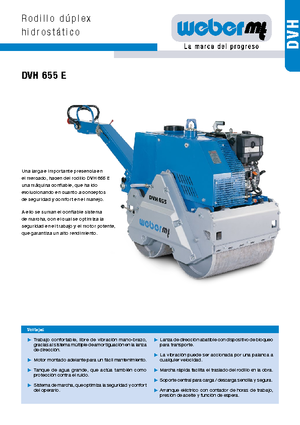 Тандемни вибрационни валяци weber mt DVH 655 E