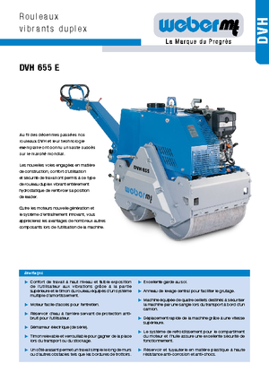 Тандемни вибрационни валяци weber mt DVH 655 E