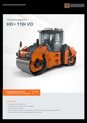Тандемни вибрационни валяци Hamm HD+ 110i VO