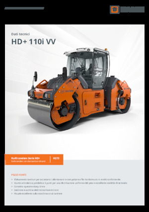Тандемни вибрационни валяци Hamm HD+ 110i VV