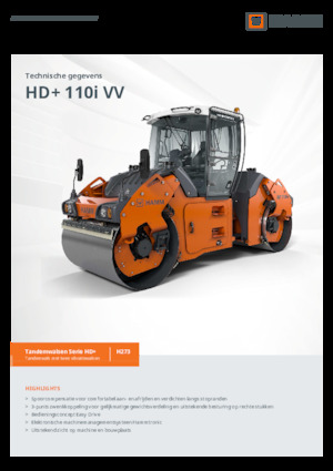 Тандемни вибрационни валяци Hamm HD+ 110i VV